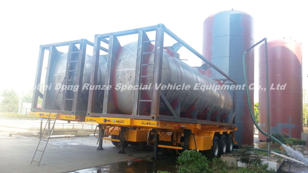 30FT T 4, T7 Syrup Tank Container for Food Products Stainless Steel Imo Equipped with Insulation Heating by Steam Test Pressure 0.4MPa (40bar)