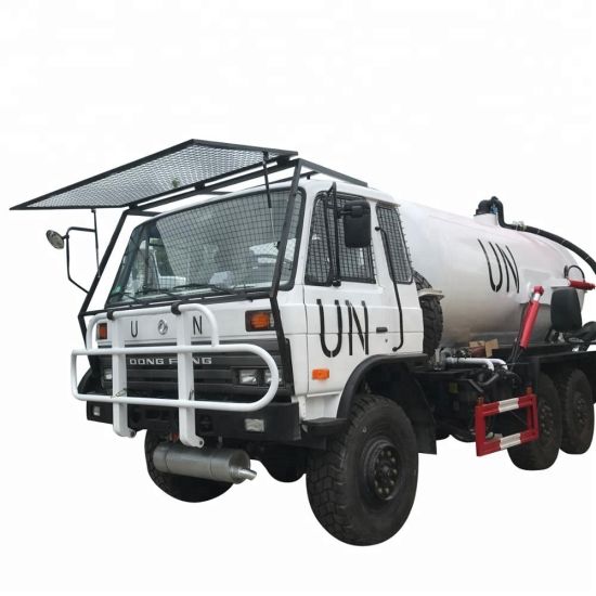 Dongfeng 6X6 off Road Military All Wheel Drive Vacuum Sewage Tank Truck Factory 12cbm