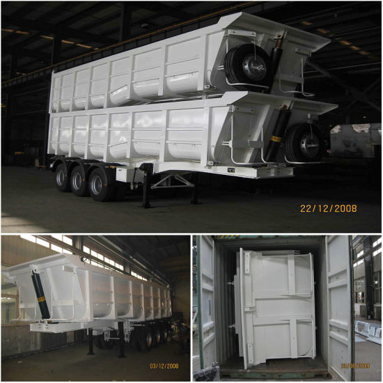 Heavy Duty Dump Semi Trailer Mine 60~80t