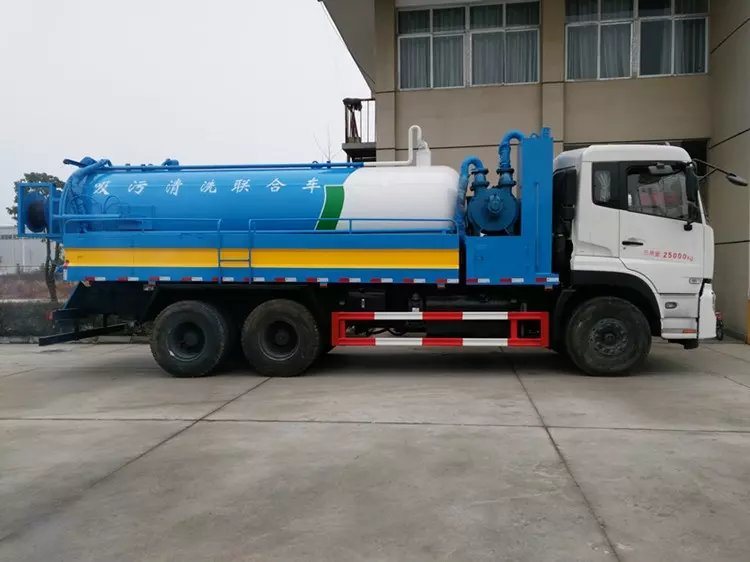 Septic Tank Truck Mounted with High Pressure Vacuum Pump 10 Wheels 18, 000 Liters-20, 000liters Rhd or LHD 6X4 /6X6