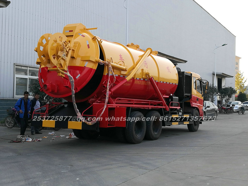 High Capacity 10m3 10000L Diesel Vacuum Tanker Truck