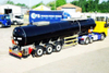Hot Diesel Burner Heaed Bitumen Tanker Trailer Withtri-Axle