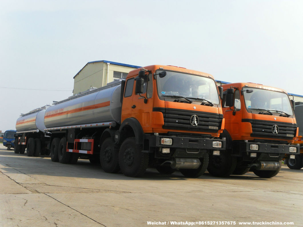 North Benz Tanker 33000 Liters Fuel Oil Tank Truck (8X4 Mobile Refueling Tanker)