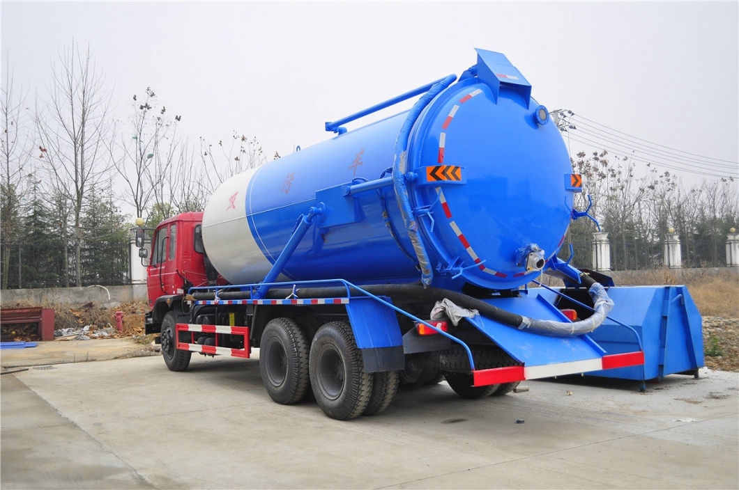 Dongfeng Sewage Tanker Truck 18000liters VAC Tank for Sewer Sucking Septic LHD. Rhd 6X4.6X6