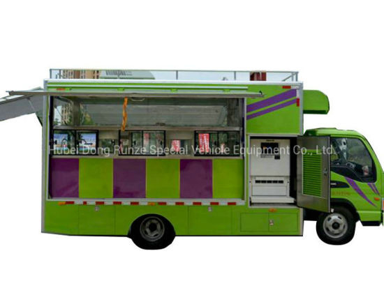 JAC Mobile Food Truck Offer Chocolate Shaved Ice Smoothie (Mobile Dining Car)