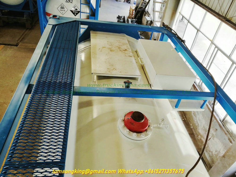 ISO Liquid Chlorine Ahf Tank Containers 20FT 21670 Liters (27Ton) Class 8 Cl2 Un1791 Hydro Test Pressure 1.95MPa