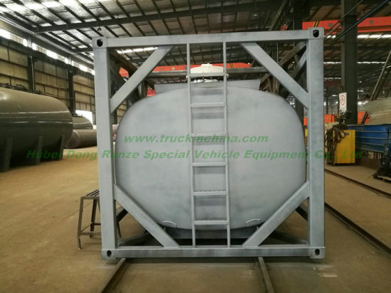 Custermizing Road ISO Tank Containers 40FT for Liquid Caustic Soda (Naoh Max 50%; Bleach Naocl 15% and Acid HCl 35%, 26000L-40, 000L