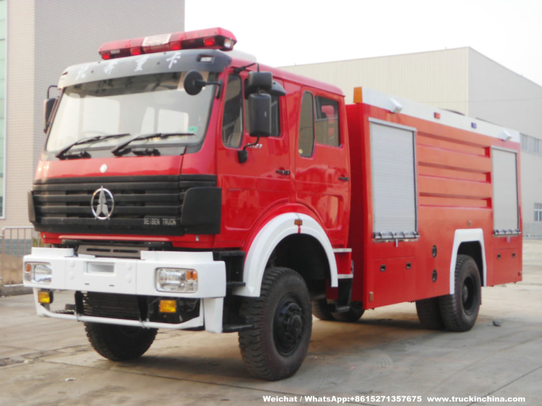 Double Cabin Beiben 4X4 Water Tanker Fire Truck for Sale (Fire Pumper, Fire Fighting Vehicle, Fire Tender)