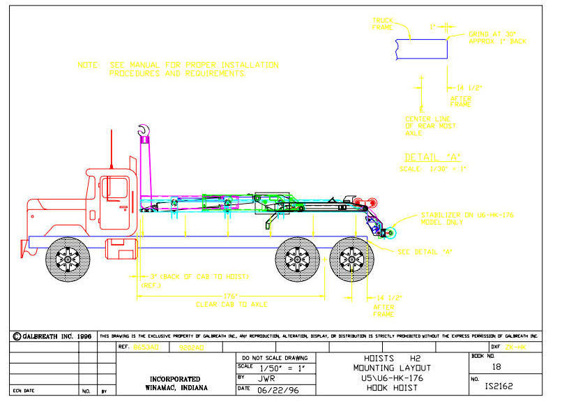 Hooklift Truck Kit Body Parts 1t-20t