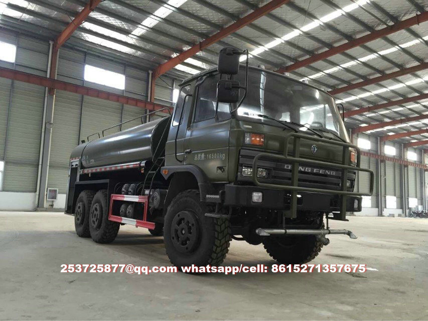 Dongfeng 6wd off Road Spray Water Sprinkler Truck 9tons (6X6 Tanker Bowser with Pump)