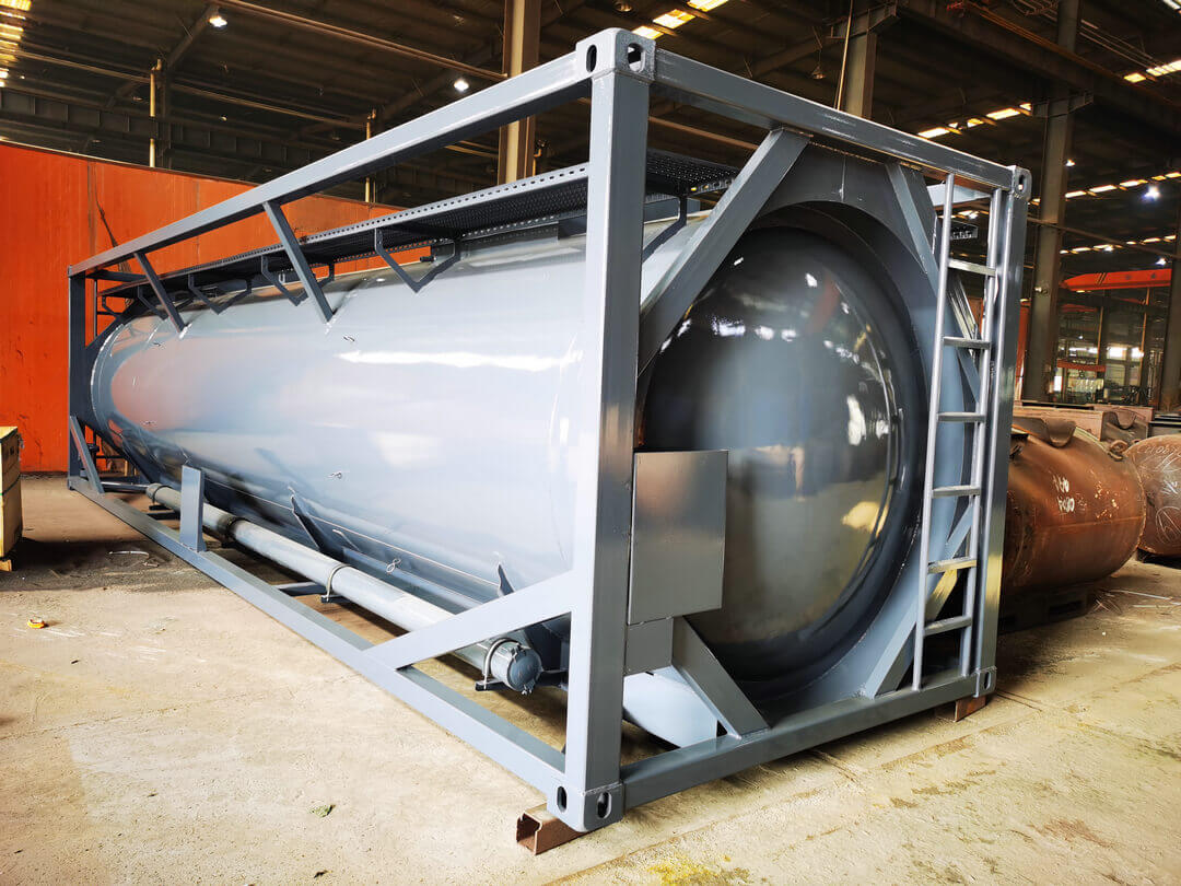 iso 20ft PE lined acid portable tank container (14)