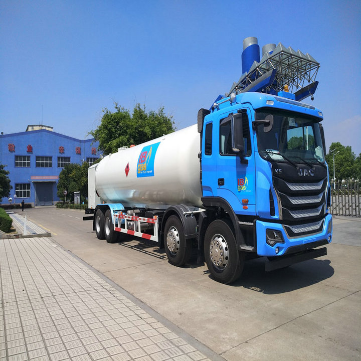 JAC Liquefied gas tank truck with filling system LPG Bobtail tanker (12)