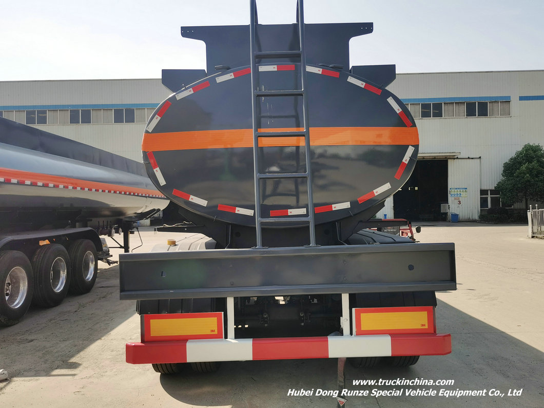 PE Lined Sulfuric Acid Tank Trailer (19)