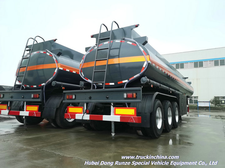 lined PE HCL hydrochloric acid tank trailer (2)