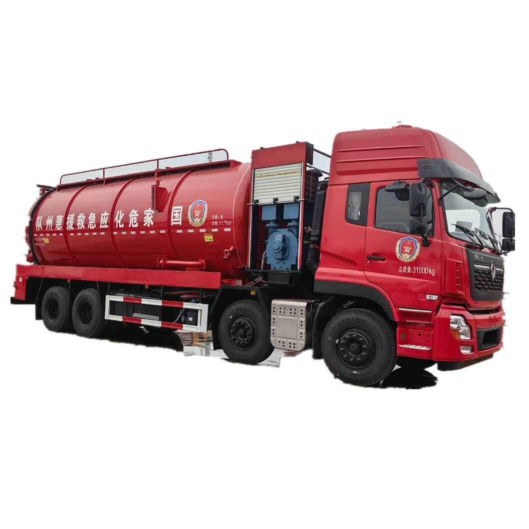 Dongfeng 25Ton Hydrovacs Vacuum Hydro Excavation Vehicle Combined Sewer Suction Jetting Truck (14m3 Sewage+11m3 Clean Water)