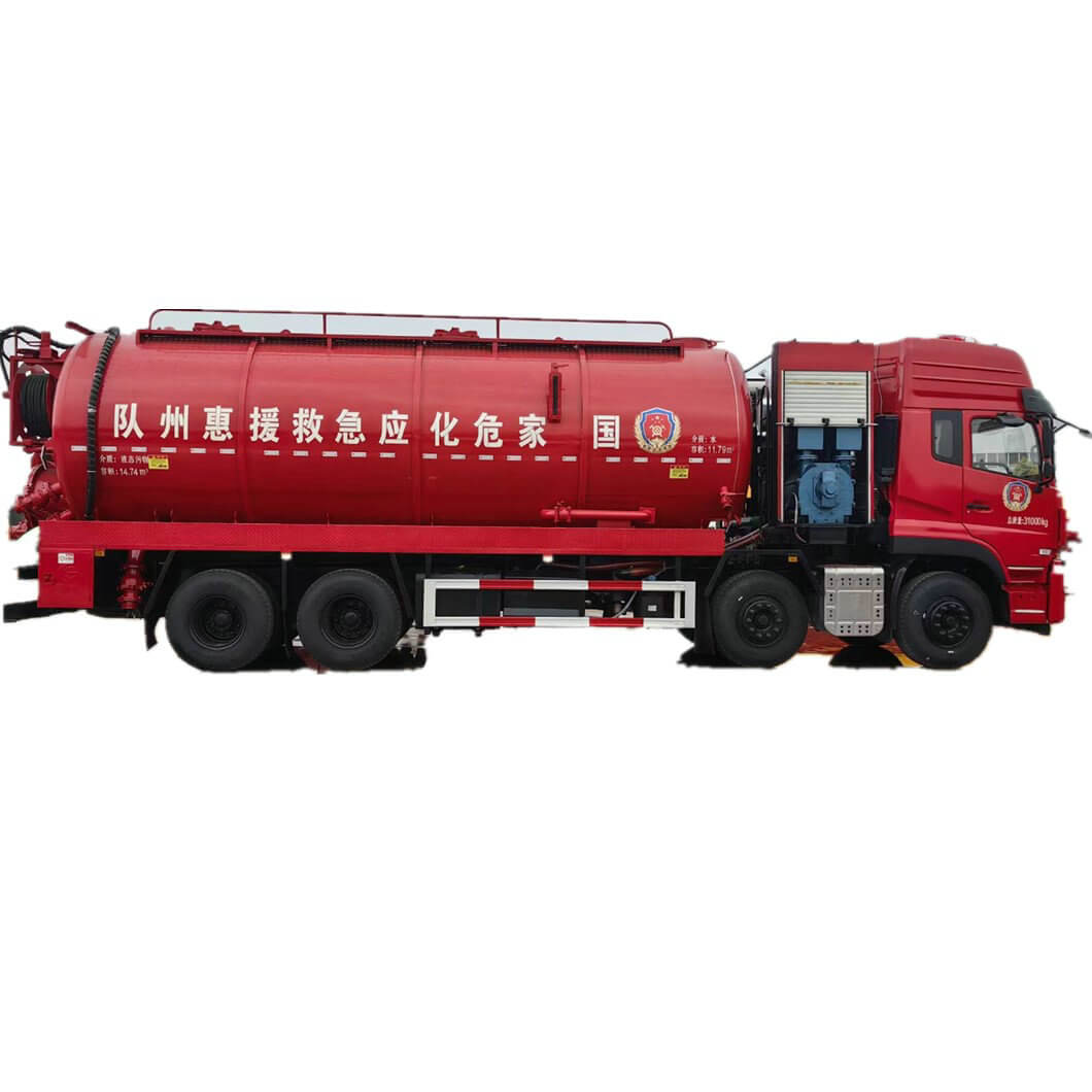 Dongfeng 25Ton Hydrovacs Vacuum Hydro Excavation Vehicle Combined Sewer Suction Jetting Truck (14m3 Sewage+11m3 Clean Water)
