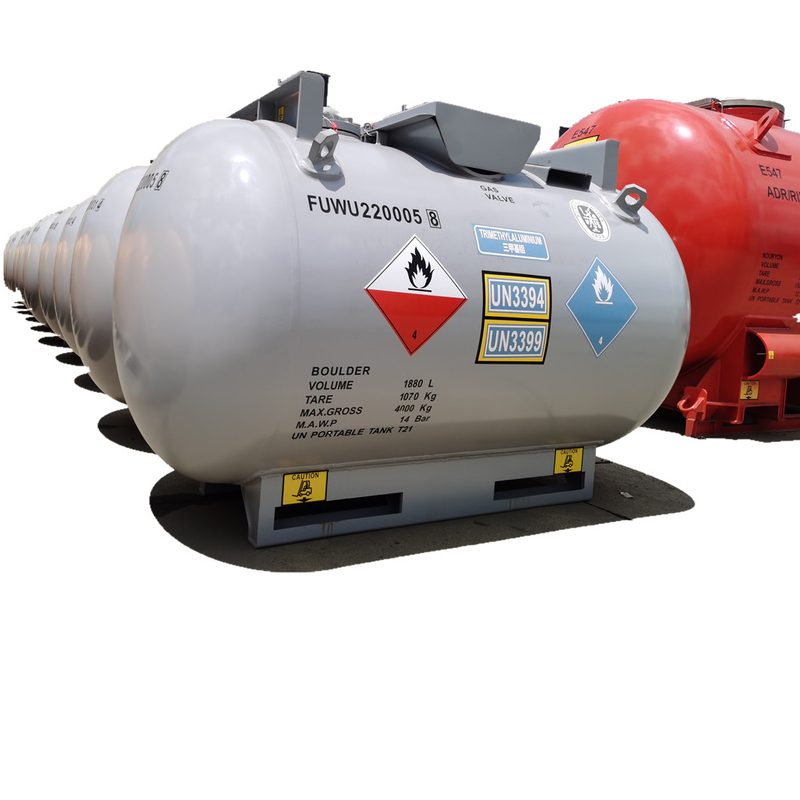  TEAL TMGa ,TEGa,TMIn, TMAl DEAC Metal Alky C-480S Metal Alky 1.88 M3 UN Portable Tank T21 US DOT BV