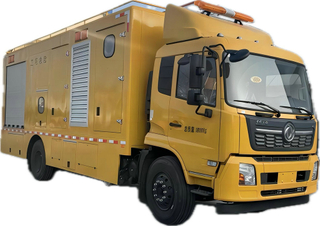 King Run Mobile Drainage Rescue Pump Truck with 300KW Generator 8 Set Stainless Drainage pump 