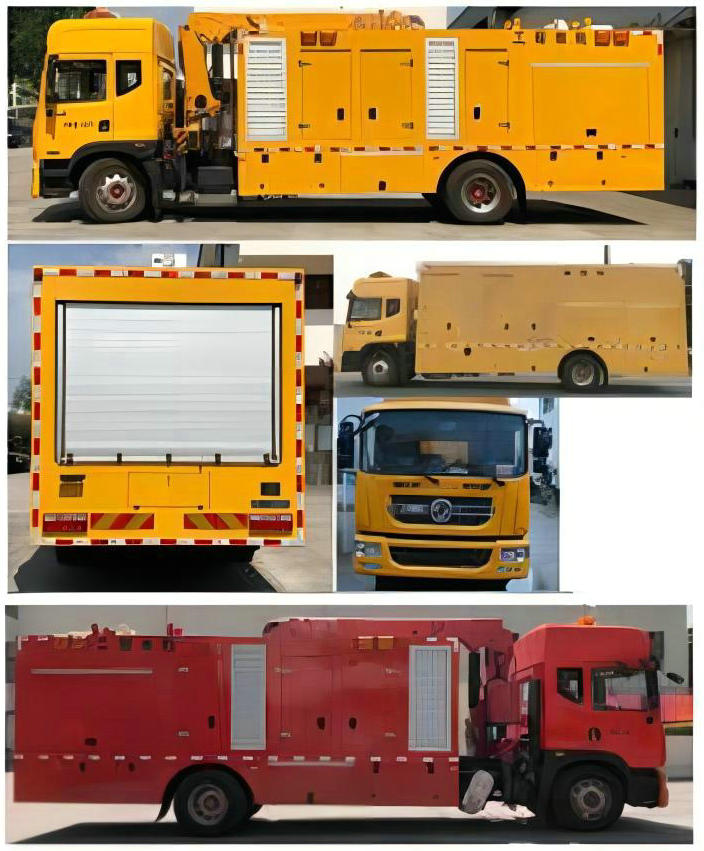 DFAC Large Flow Drainage Emergency Rescue Trucks with Generator 350kw Pump 3000m3/h