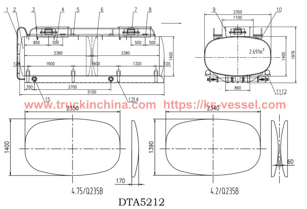 Polyethylene PE Lined Tanks for HCL acid 12kljpg (1)