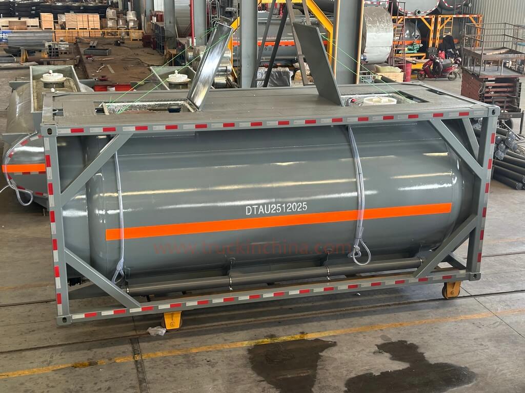 T14 PE Lined ISO Tank Container for Hydrogen Peroxide (H₂O₂) HCL,KOH Potassium Hydroxide (25)