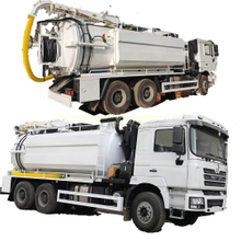 Shacman F3000 Hydro Excavators Truck Sewer Jet Suction Units (RHD 13500L Sewage+4000L Clean Water )