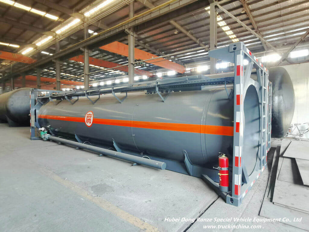 Lining PE Hydrochloric Acid iso tank container (7)