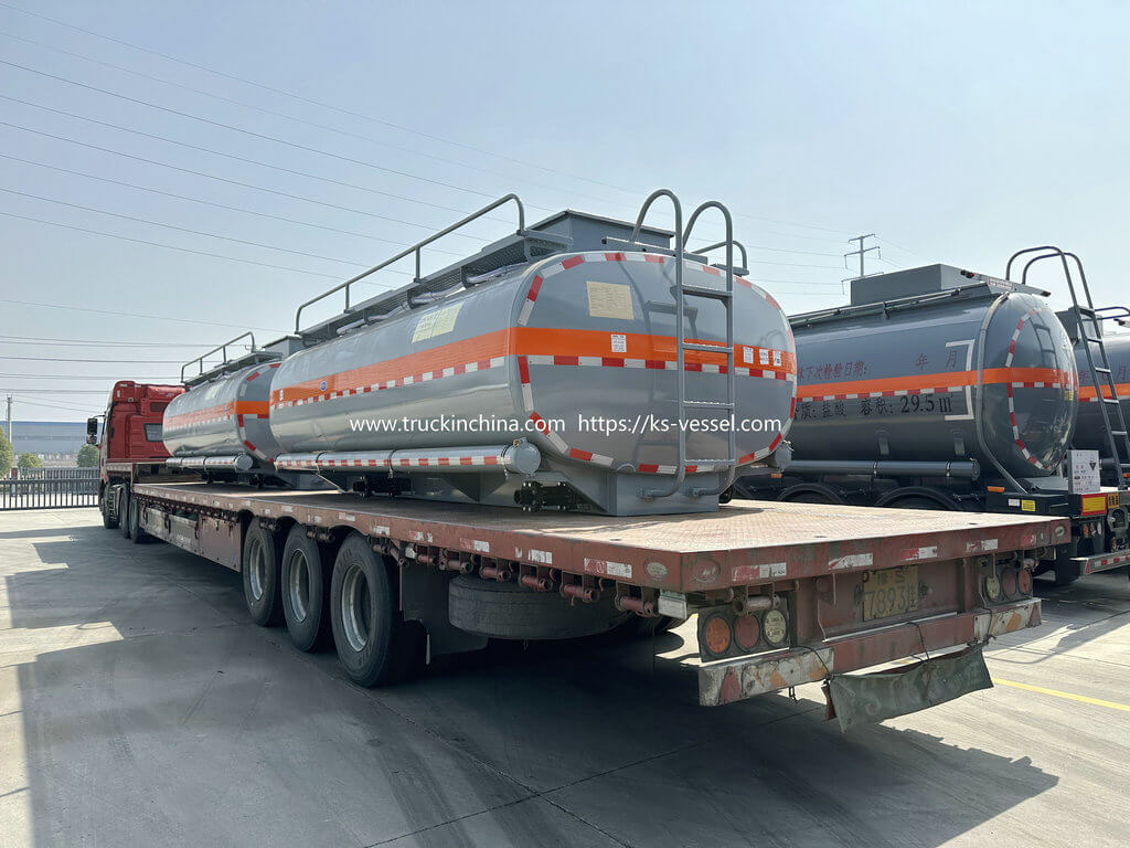 Steel Lined PE Plastic ISO Tank for Hydrochloric Acid (221)