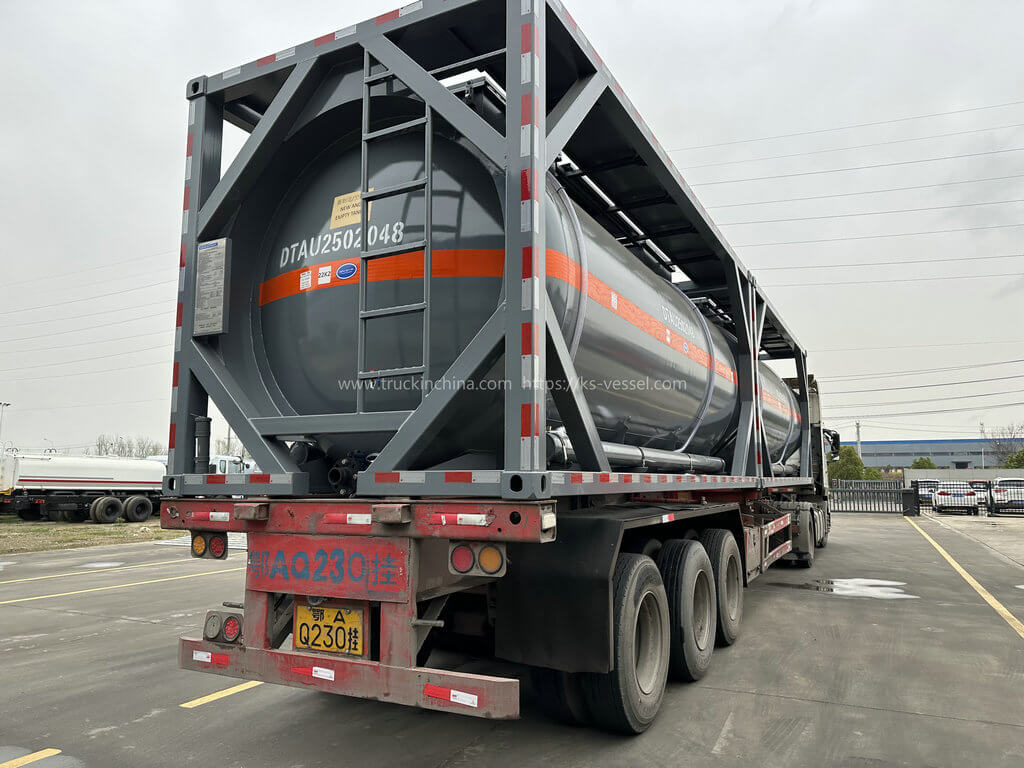 ISOTANK 20FT T14 PE LINED Tank Container for HCL ACID,PAC KOH (187)