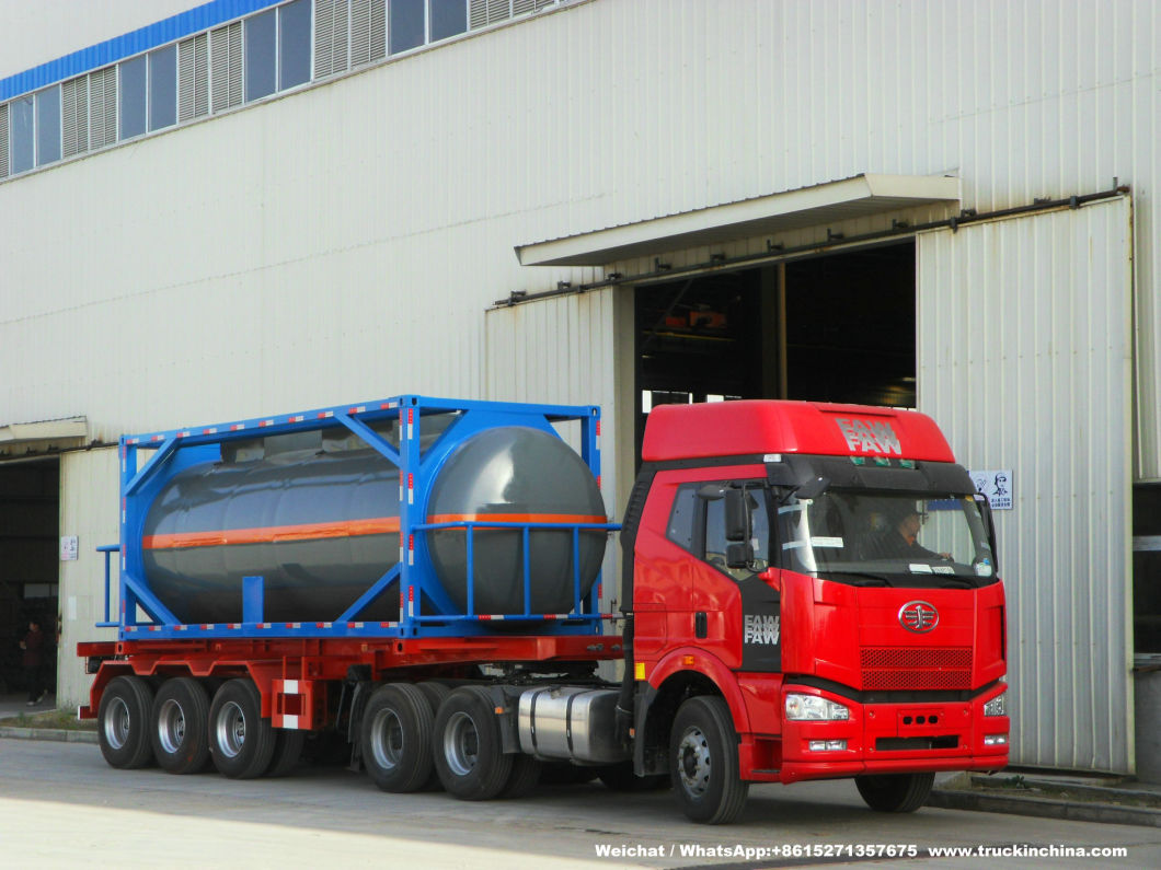 Phosphorous Acid Isotank Swap Stainless Steel Tank Body for Un1381 H3po4 Road Transport in 20feet Container Frame Locks