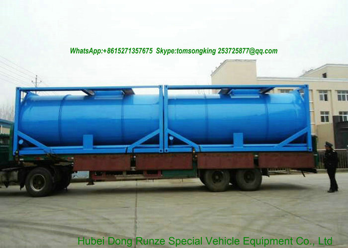 ISO Tank Container 20FT for Wast Water (Carbon Steel/Lined PE /Stainless Steel SS304 Transport Sewage Wast Water, Wast Oil, Wast chemical liquid)