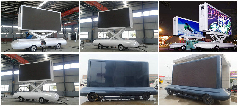 LED Billboard Truck Trailer P4 P6 -P8 LED Screen Customized Advertising
