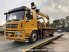 Shacman Car Carrier Flatbed Mounted 8 Ton Loading Crane Recovery Truck (Flat Slide Bed)