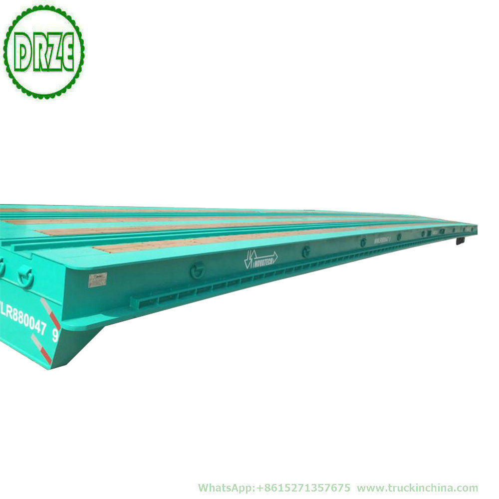 Customizing Multi Axle Modular Lowboy Semi Trailer with Hydraulic Suspension Steering 3 Axles 12 Wheels Low Bed Semi Trailer