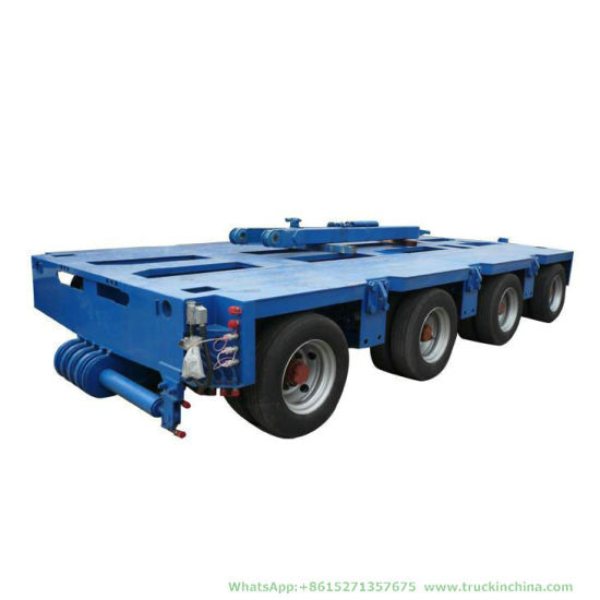 Modular Trailer Multi Axle 4 Lines 8 Axle Lowbed Semi Trailer 100t