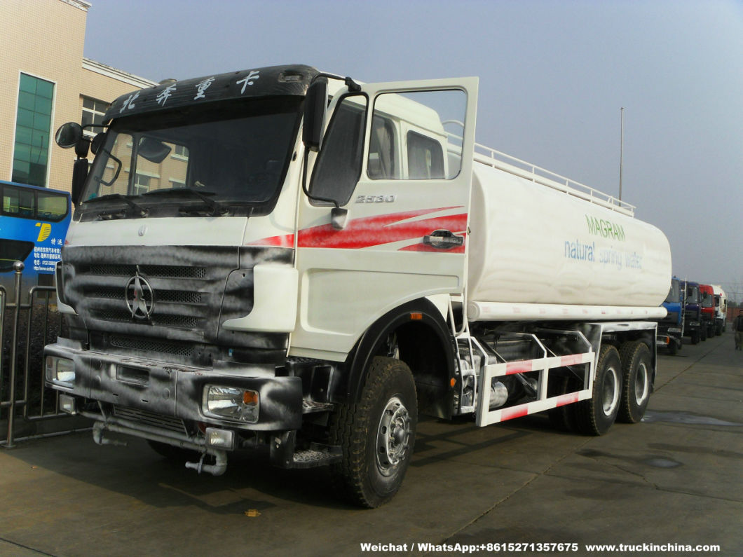 Beiben Truck Mounted Water Tank 20t-25t (Stainless Tank for Potable Water, Fresh Water, Produced Water, Spring Water with Water Bowser)