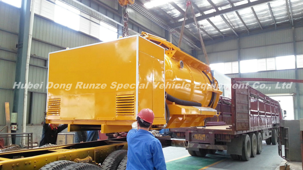 Combined Sewer Jetting Vacuum Tank Body Customized (3000L -16000L Combination Jet-VAC Units Combined Sewer Vehicles Body Build Tank)