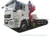 Heavy Car Carrier Flatbed Truck Mounted 10 Ton Knuckle Crane - Shacman F3000, L3000, M3000, H3000 Reovery Wrecker