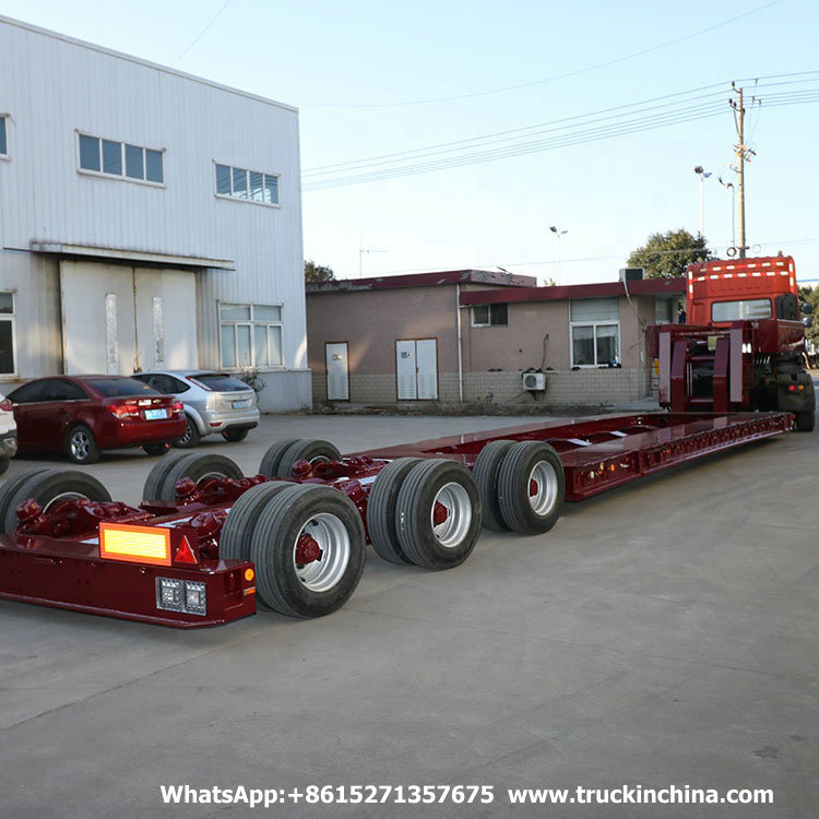 Customied Hydraulic Steering Heavy Duty 10 Axle Ultra Lowboy (200T -300T Multi Axles Hydraulic Low Bed Trailer )