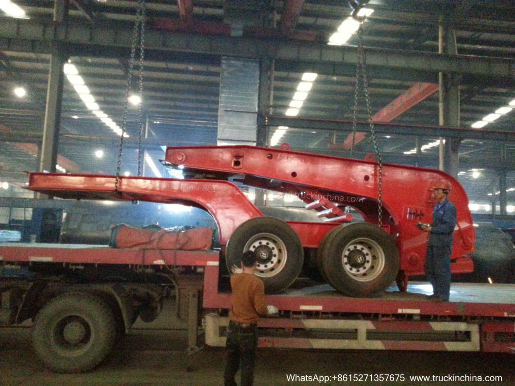 Detachable Gooseneck Dolly Trailers 1-2 Axles for Heavy Duty Overload Lowboy