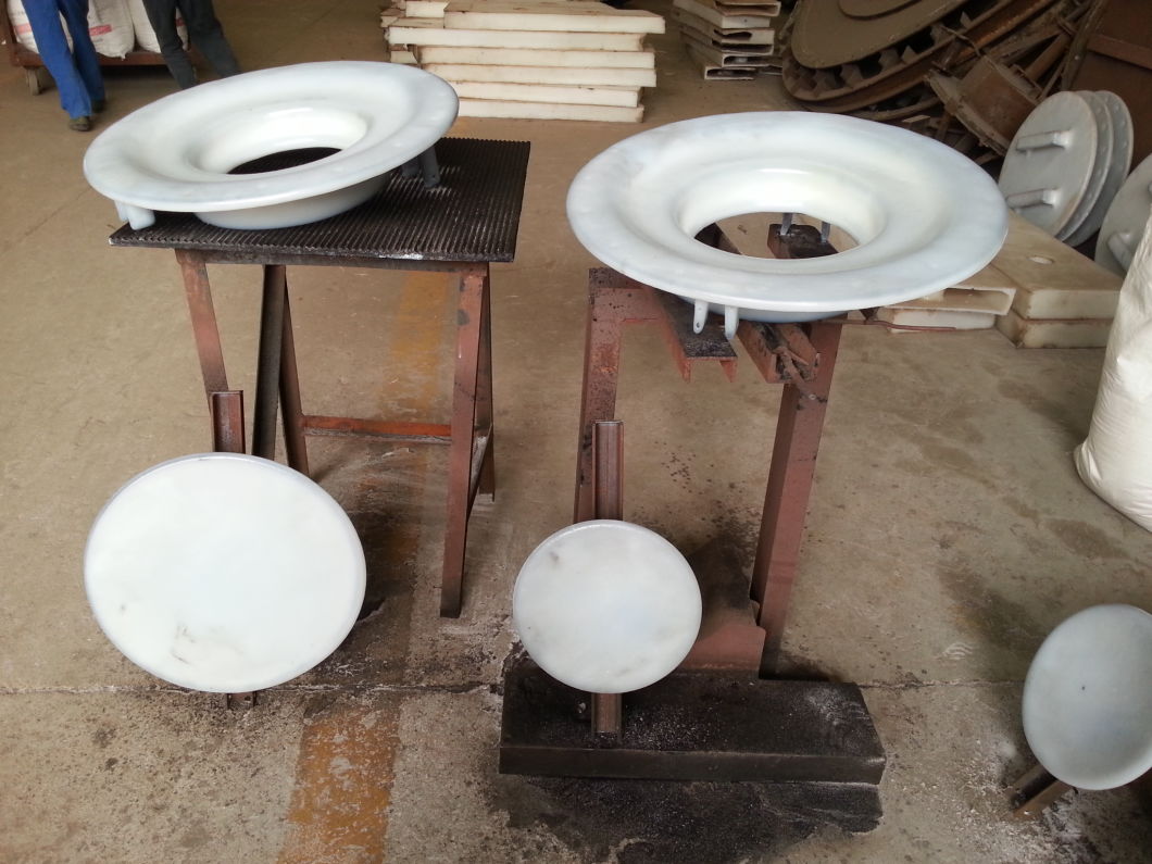 HCl Acid Tank Manhole Cover Full PE (Thread Cap PE Lid Vortex Screw Structure 580mm Lid with Flange)