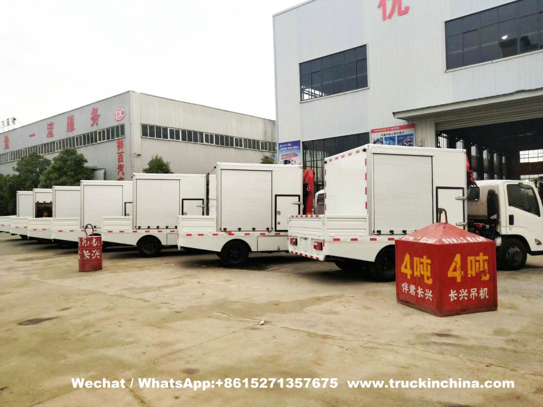 Customized Jmc Rescue Vehicle Workshop Truck with Sany Palfinger Spk6500 Crane 3.3 Ton