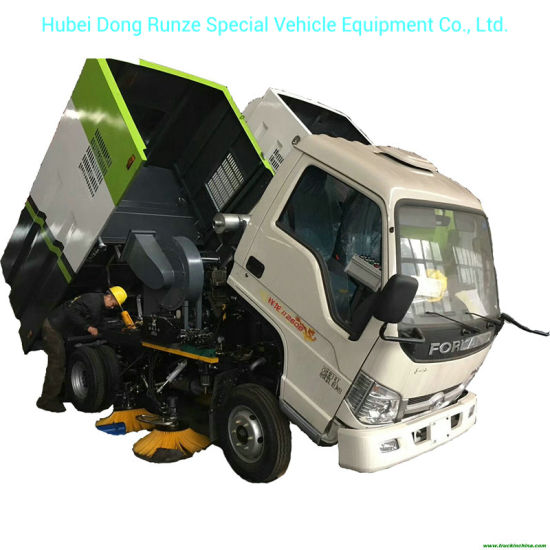 Mini Right Hand Drive Forland Truck Mounted Vacuum Road Sweeper 2.5m3