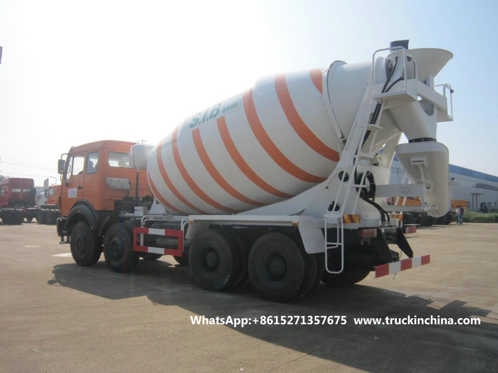 3138 Beiben 12 Wheelers Transit Concrete Mixer Truck (14, 16cbm 18cbm Mixer Drum)