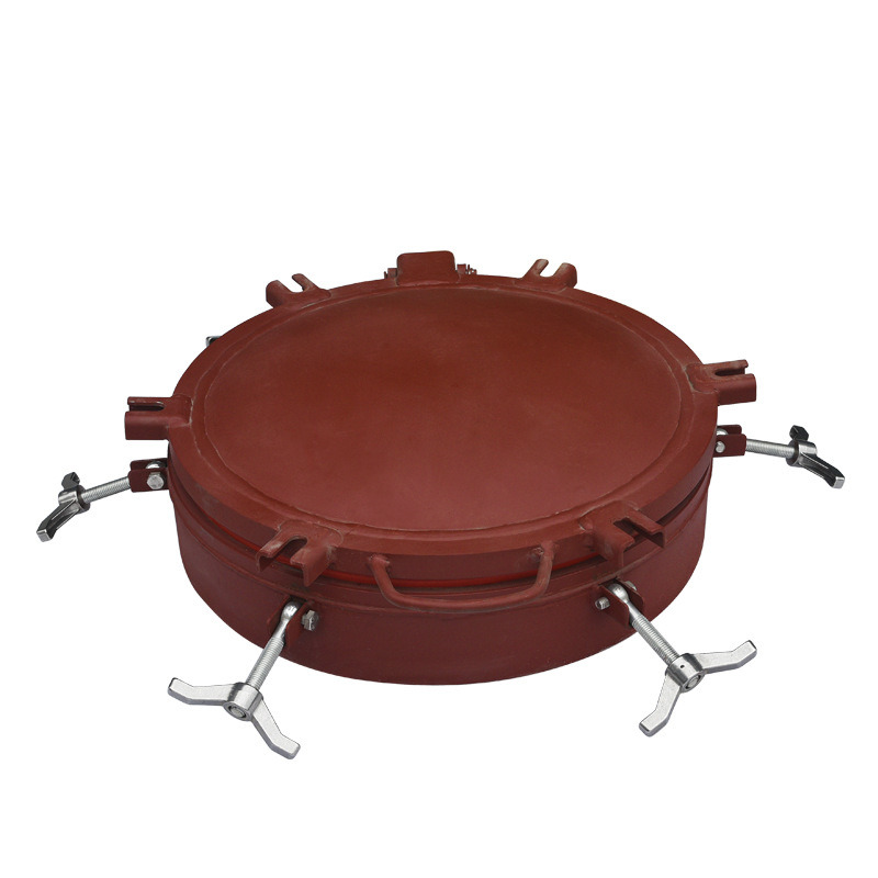 Double Flanged Carbon Steel Manhole Cover for Sulfuric Acid Tank, Bulk Tank, Chemical Oil Liquid Tank Truck Manhole (DN300 -500mm 0.2-0.4MPa)