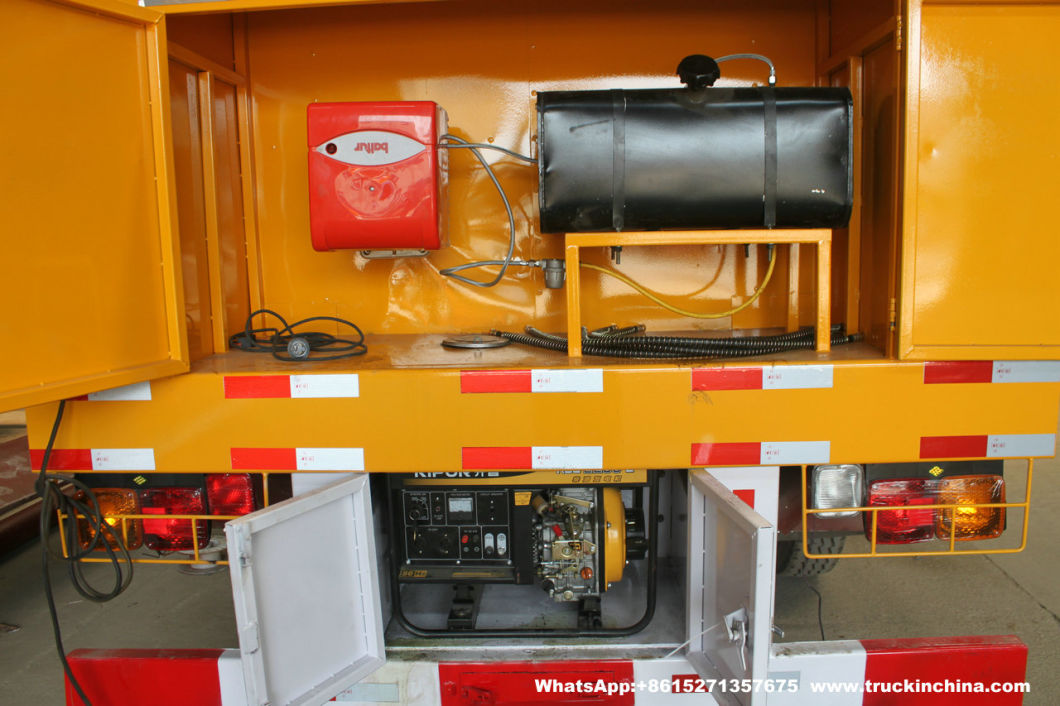 33t Asphalt Tanker for Liquid Hot Bitumen Transport with Heating System Rockwool Wraped Insulation with Baltur Diesel Oil Burner Generator