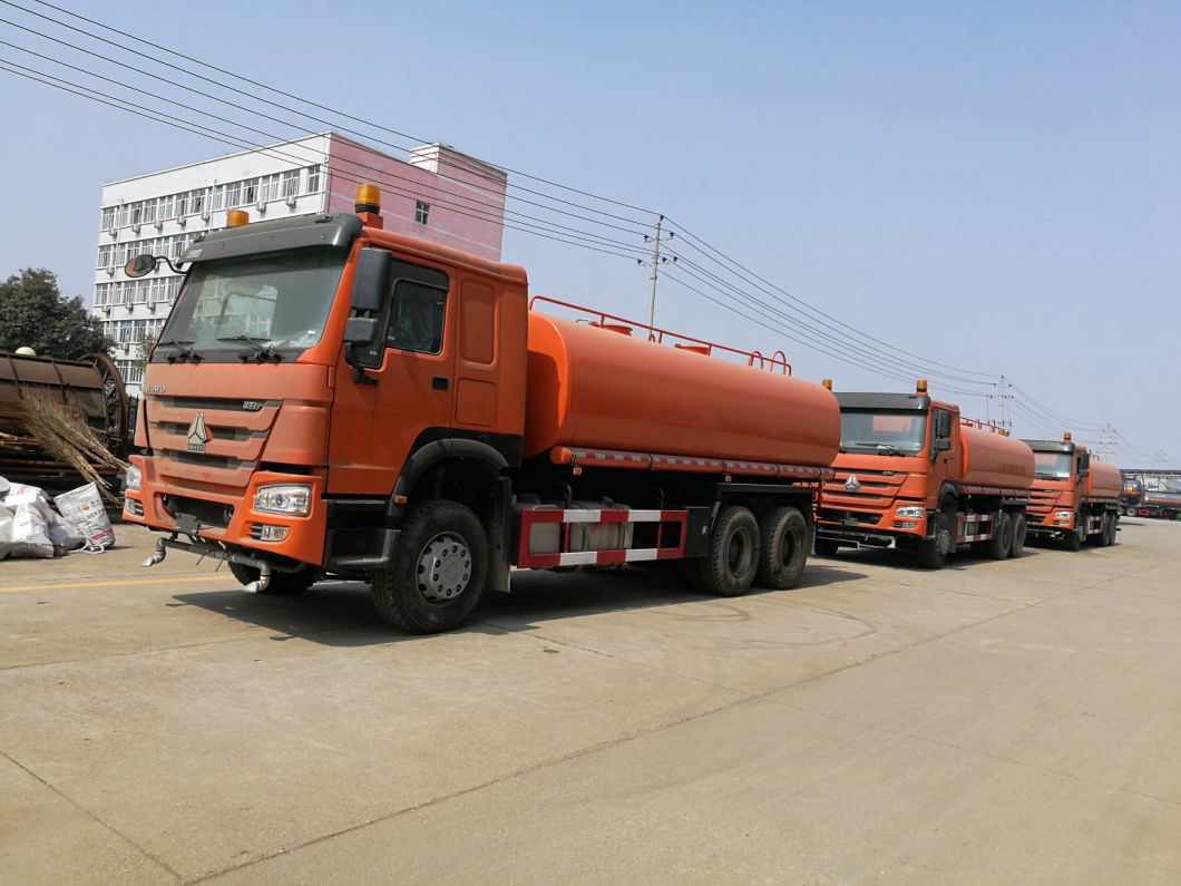 Sinotruck HOWO 6X4 Water Tank Bowser Truck Capacity 15 Tons 18 Tons 20 Tons Water Sprinkler Truck (336HP 371HP 15000L 18000L 20000L)