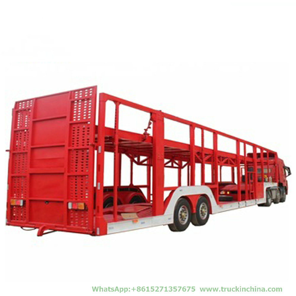 Customization Hydraulic Double Deck Car Carrier Semi Trailer (6-12 Units Car Transport Van Trailer)