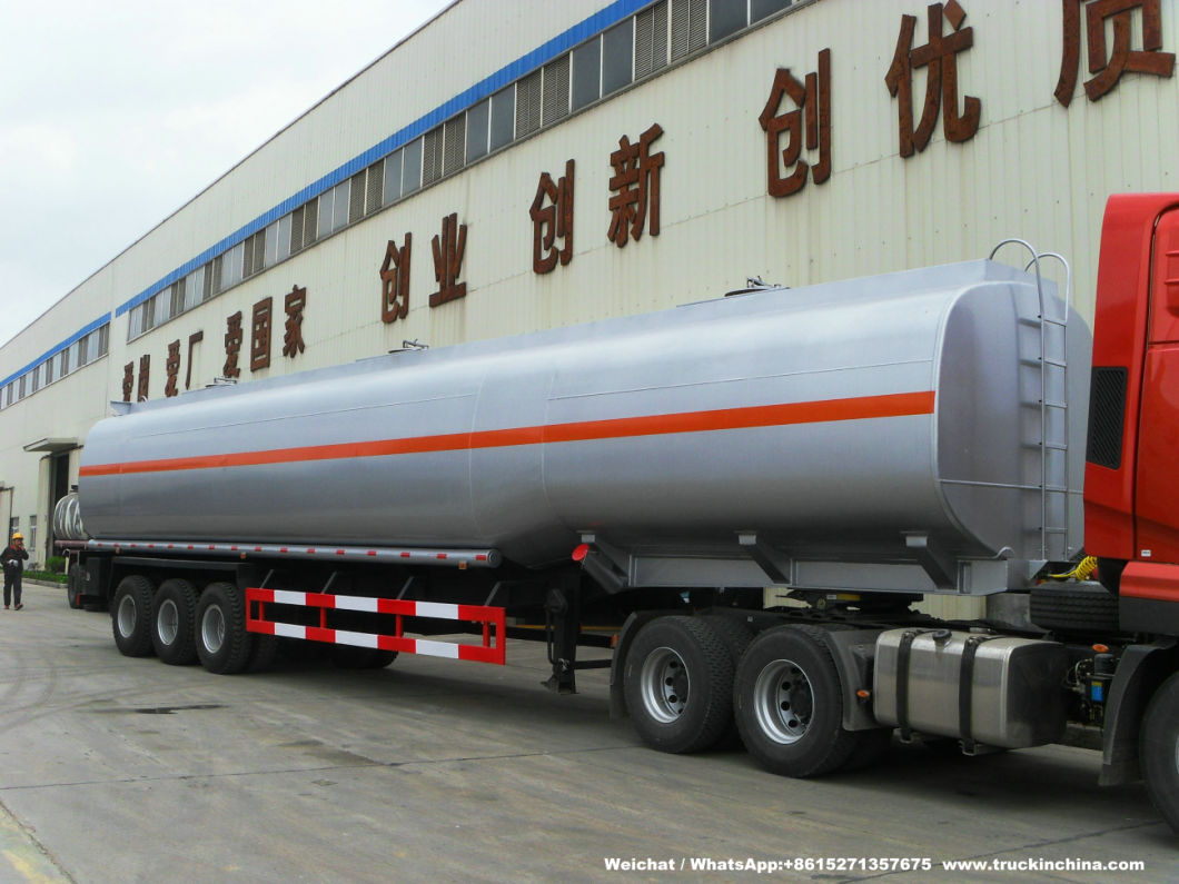 Heavy Duty Stainless Steel Tanker Semi Trailer 60000L for Food Oil, Ethanol, Liquor, Win (40-60T Polished Stainless Tanker)