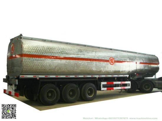 Heavy Duty Stainless Steel Tanker Semi Trailer 60000L for Food Oil, Ethanol, Liquor, Win (40-60T Polished Stainless Tanker)